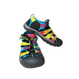 Keen Newport H2 Kids Rainbow Sandals Sz 6 Water-Friendly Washable Adjustable EUC
